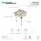 Kingston Brass 30X22 Marble Vanity Top W/ Acrylic Feet Combo, Marble/Brass KVPB30MASQ7 - alternate 4
